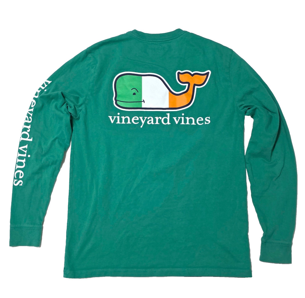 Vineyard Vines Men's Small Green Long Sleeve Shirt St. Patrick's Day